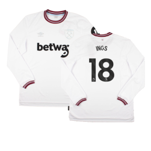 2023-2024 West Ham Long Sleeve Away Shirt (INGS 18)