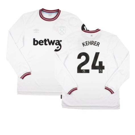 2023-2024 West Ham Long Sleeve Away Shirt (KEHRER 24)