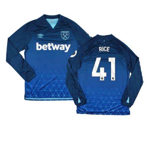 2023-2024 West Ham Long Sleeve Third Shirt (RICE 41)