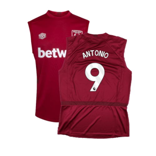 2023-2024 West Ham Sleeveless Tee (Claret) (ANTONIO 9)