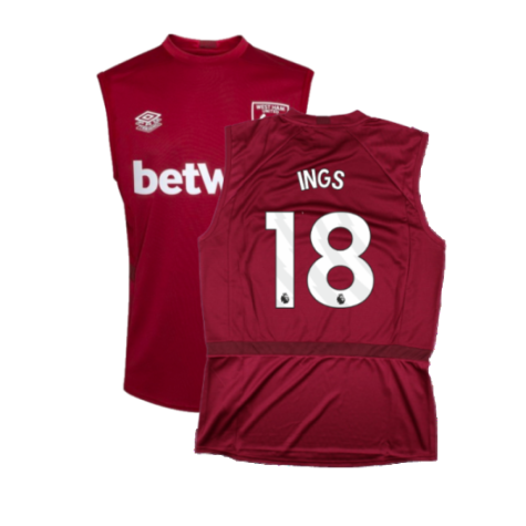 2023-2024 West Ham Sleeveless Tee (Claret) (INGS 18)