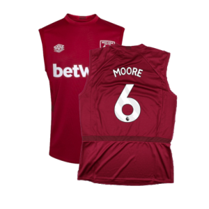 2023-2024 West Ham Sleeveless Tee (Claret) (MOORE 6)