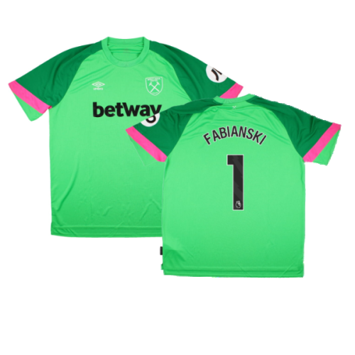 2023-2024 West Ham SS Home Goalkeeper Shirt (Green) (Fabianski 1)