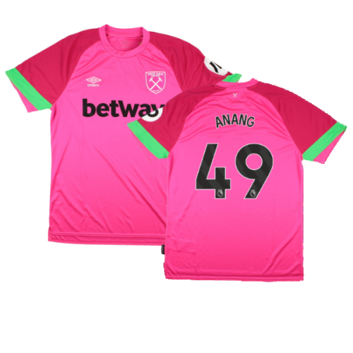 2023-2024 West Ham Third Goalkeeper Shirt (Pink) (Anang 49)