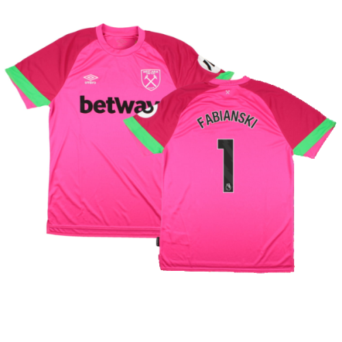 2023-2024 West Ham Third Goalkeeper Shirt (Pink) (Fabianski 1)