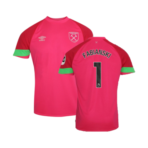 2023-2024 West Ham Third Goalkeeper Shirt (Pink) - Kids (Fabianski 1)