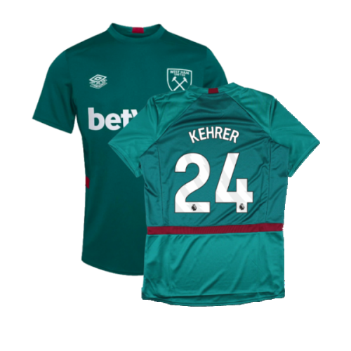 2023-2024 West Ham Training Jersey (Alexanderite) (KEHRER 24)