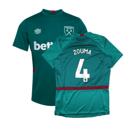 2023-2024 West Ham Training Jersey (Alexanderite) (ZOUMA 4)