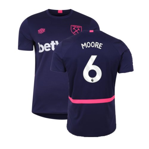 2023-2024 West Ham Training Jersey (Austral Aura) (MOORE 6)