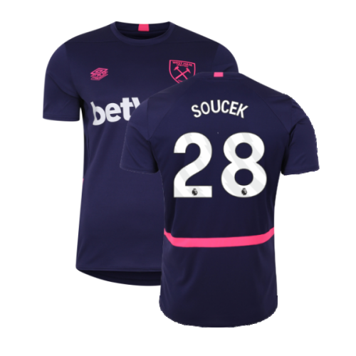 2023-2024 West Ham Training Jersey (Austral Aura) (SOUCEK 28)