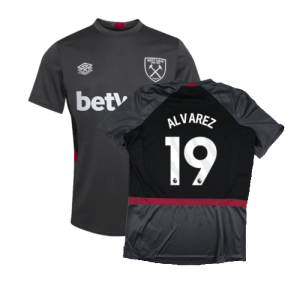 2023-2024 West Ham Training Jersey (Carbon) (ALVAREZ 19)