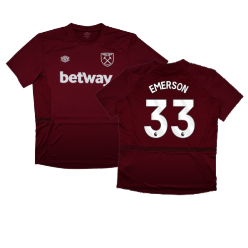 2023-2024 West Ham Training Jersey (Claret) (EMERSON 33)