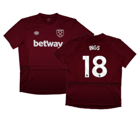 2023-2024 West Ham Training Jersey (Claret) (INGS 18)