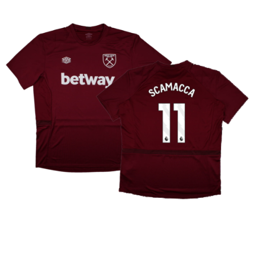 2023-2024 West Ham Training Jersey (Claret) (SCAMACCA 11)