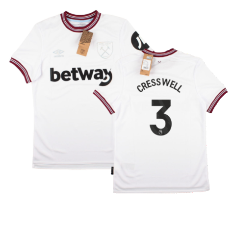 2023-2024 West Ham United Away Shirt (CRESSWELL 3)