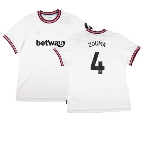 2023-2024 West Ham United Away Shirt (Ladies) (ZOUMA 4)