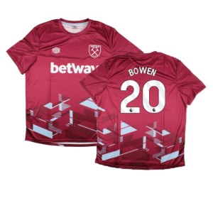 2023-2024 West Ham Warm Up Jersey (Claret) (BOWEN 20)