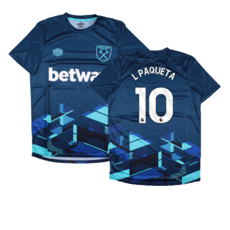 2023-2024 West Ham Warm Up Jersey (Navy) (L PAQUETA 10)