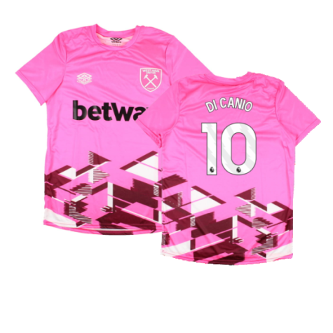 2023-2024 West Ham Warm Up Jersey (Pink) (DI CANIO 10)