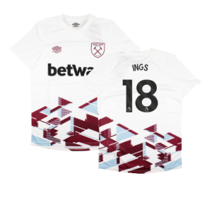 2023-2024 West Ham Warm Up Jersey (White) (INGS 18)