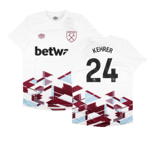 2023-2024 West Ham Warm Up Jersey (White) (KEHRER 24)