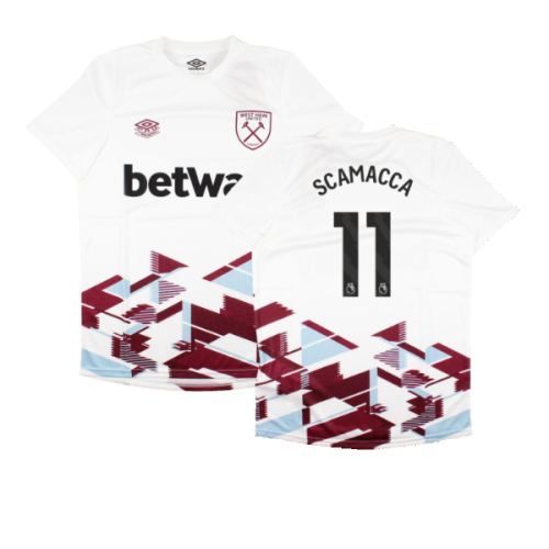 2023-2024 West Ham Warm Up Jersey (White) (SCAMACCA 11)