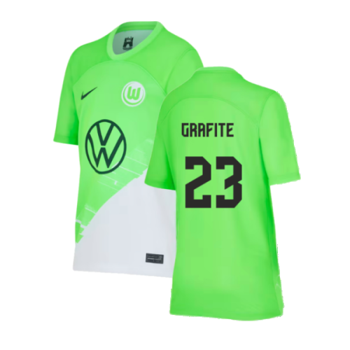 2023-2024 Wolfsburg Home Shirt (Kids) (Grafite 23)