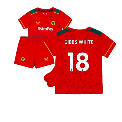 2023-2024 Wolves Away Mini Kit (GIBBS WHITE 18)