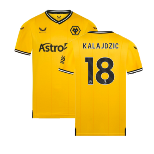 2023-2024 Wolves Home Shirt (KALAJDZIC 18)