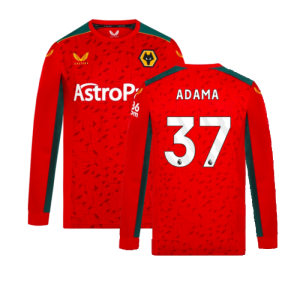 2023-2024 Wolves Long Sleeve Away Shirt (ADAMA 37)