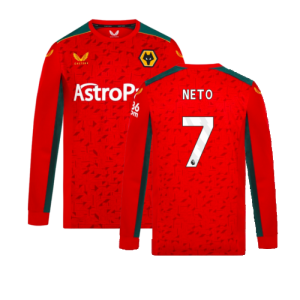 2023-2024 Wolves Long Sleeve Away Shirt (NETO 7)