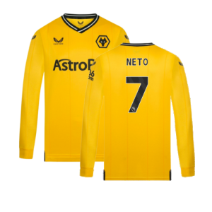 2023-2024 Wolves Long Sleeve Home Shirt (NETO 7)