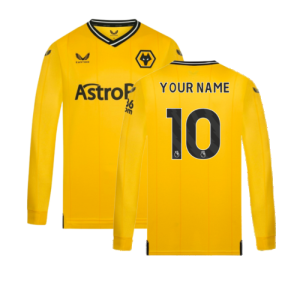 2023-2024 Wolves Long Sleeve Home Shirt (Your Name)