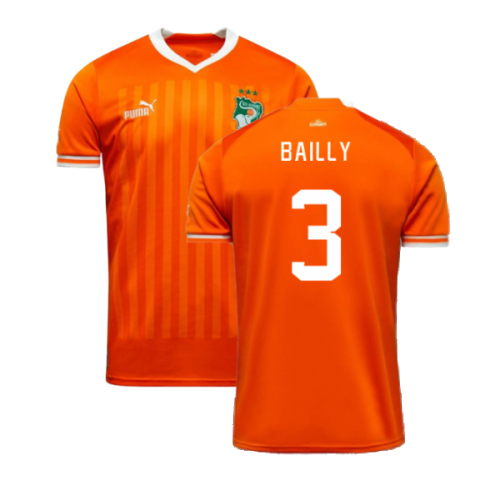 2023 Ivory Coast Home AFCON Winner Shirt (Bailly 3)