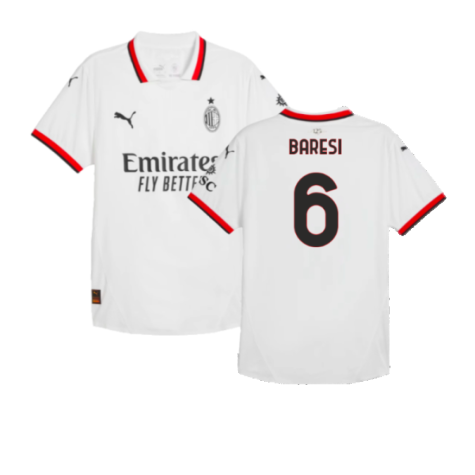 2024-2025 AC Milan Away Authentic Shirt (Baresi 6)