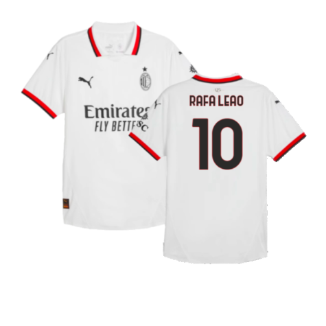 2024-2025 AC Milan Away Authentic Shirt (Rafa Leao 10)