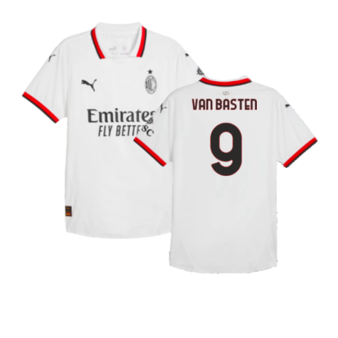 2024-2025 AC Milan Away Authentic Shirt (Van Basten 9)