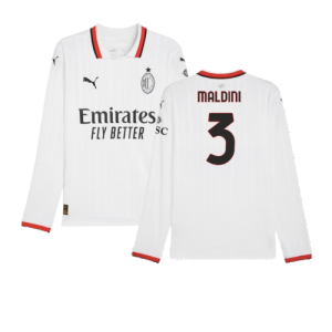 2024-2025 AC Milan Away Long Sleeve Shirt (Maldini 3)