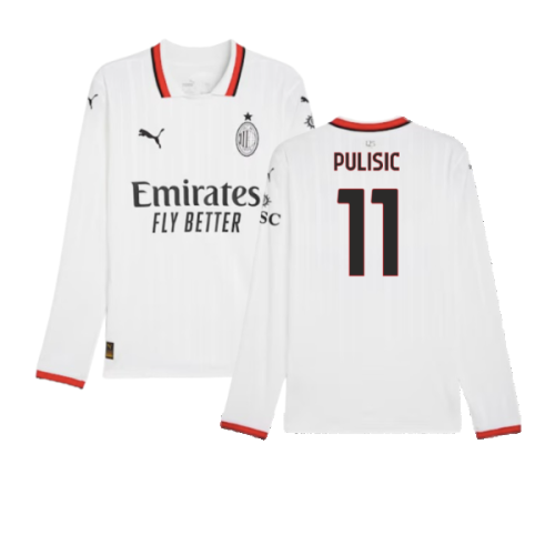 2024-2025 AC Milan Away Long Sleeve Shirt (Pulisic 11)