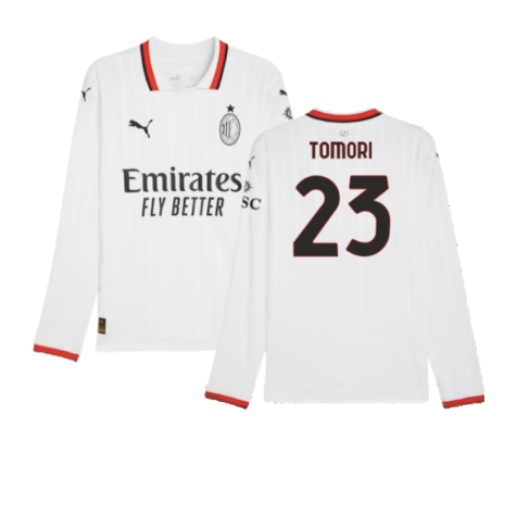 2024-2025 AC Milan Away Long Sleeve Shirt (Tomori 23)