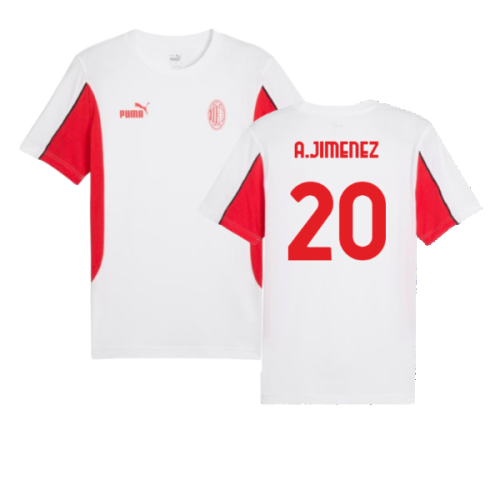 2024-2025 AC Milan FtblArchive Tee (White) (A.Jimenez 20)