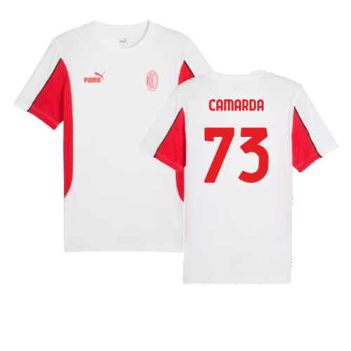 2024-2025 AC Milan FtblArchive Tee (White) (Camarda 73)
