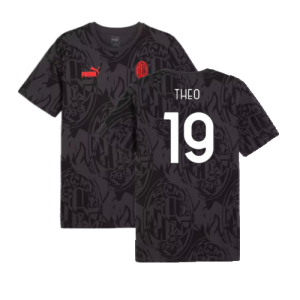 2024-2025 AC Milan ftblCulture Tee AOP (Black) (Theo 19)