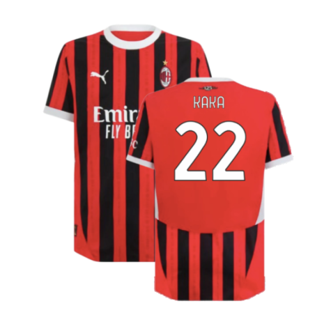 2024-2025 AC Milan Home Authentic Shirt (Kaka 22)