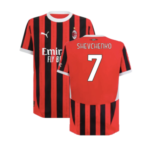 2024-2025 AC Milan Home Authentic Shirt (Shevchenko 7)