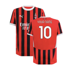 2024-2025 AC Milan Home Authentic Shirt (Your Name)