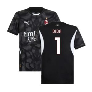 2024-2025 AC Milan Home Goalkeeper Shirt (Black) (DIDA 1) 2024-2025 AC Milan Home Goalkeeper Shirt (Black) (DIDA 1)