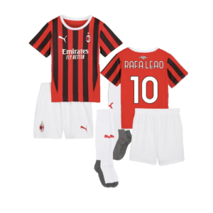 2024-2025 AC Milan Home Mini Kit (Rafa Leao 10)