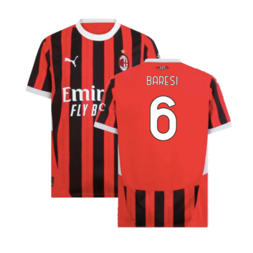 2024-2025 AC Milan Home Shirt (Baresi 6)