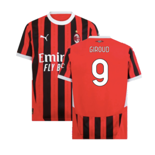 2024-2025 AC Milan Home Shirt (Giroud 9)